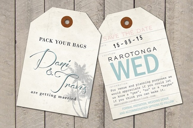 Save the Date Ideas for Destination Weddings Weddings