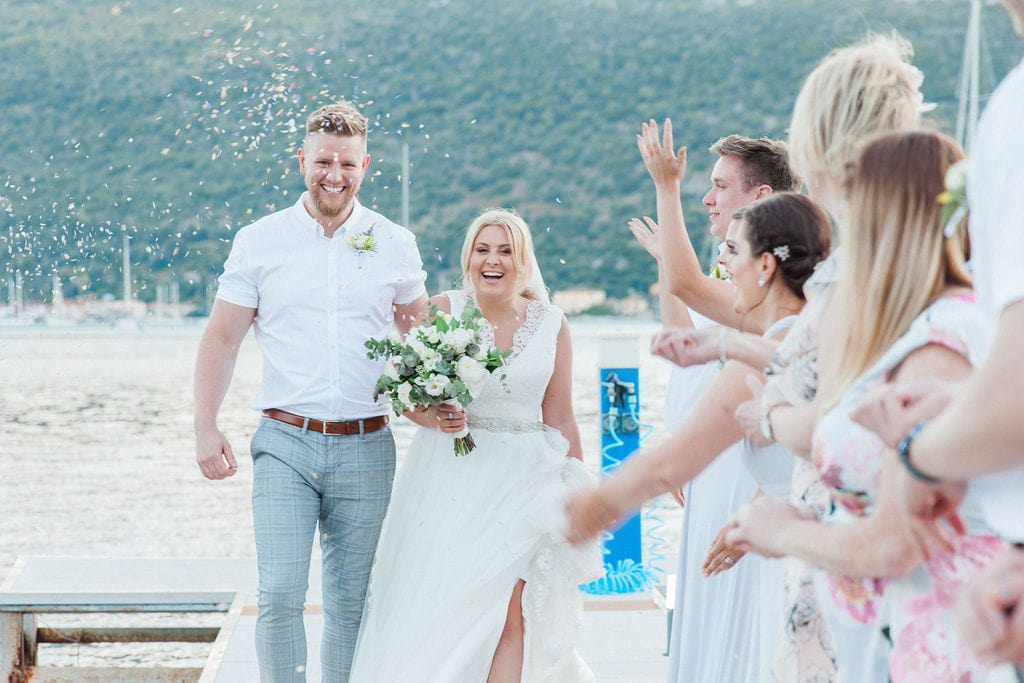 10 steps for successful destination wedding planning | Image: Lauren & Mark's Small Wedding in Greece | planned by Lefkas Wedding | Photography by Maxeen Kim Photography