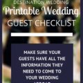 Destination Wedding Etiquette - Download Your Free Guest Information Checklist, Make Sure Your Guests Have All The Information They Need To Come To Your Wedding Abroad