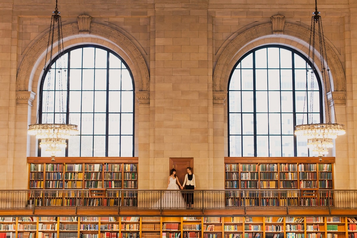 New York Public Library Wedding Image by Mademoiselle Fiona Photography.